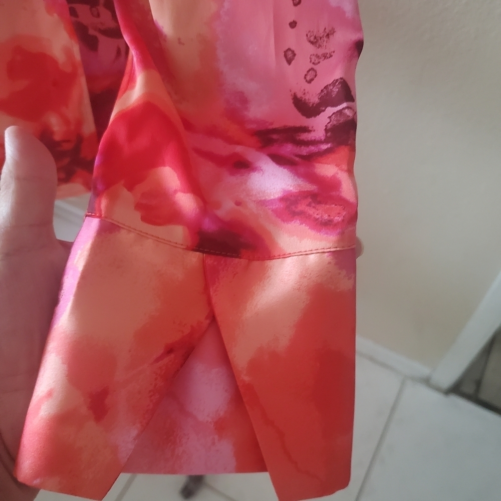 Worthington Floral Wrap Blouse - Pink and Red - Picture 5 of 9